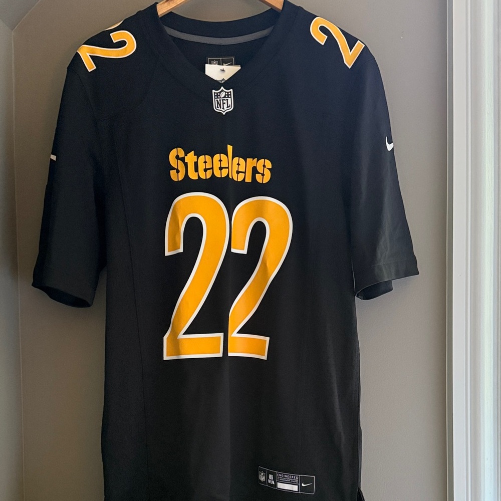 (NEW) Pittsburgh Steelers Black Jersey - Harris